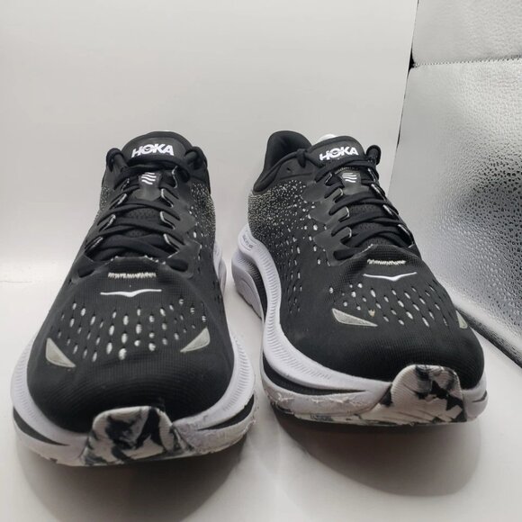 Hoka One One Mens Kawana 1123163 BWHT Black Running Shoes Sneakers Size 11.5 D - Picture 4 of 10